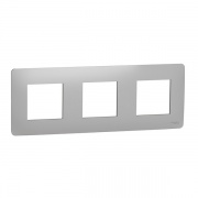 Рамка Unica Studio 3  поста, алюминий