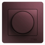 Светорегулятор (диммер) LED, RC, 630Вт/ВА  в сборе  SE Glossa, баклажановый